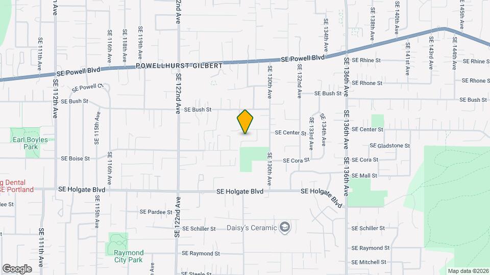 12717 SE Gladstone St Map and Location Details