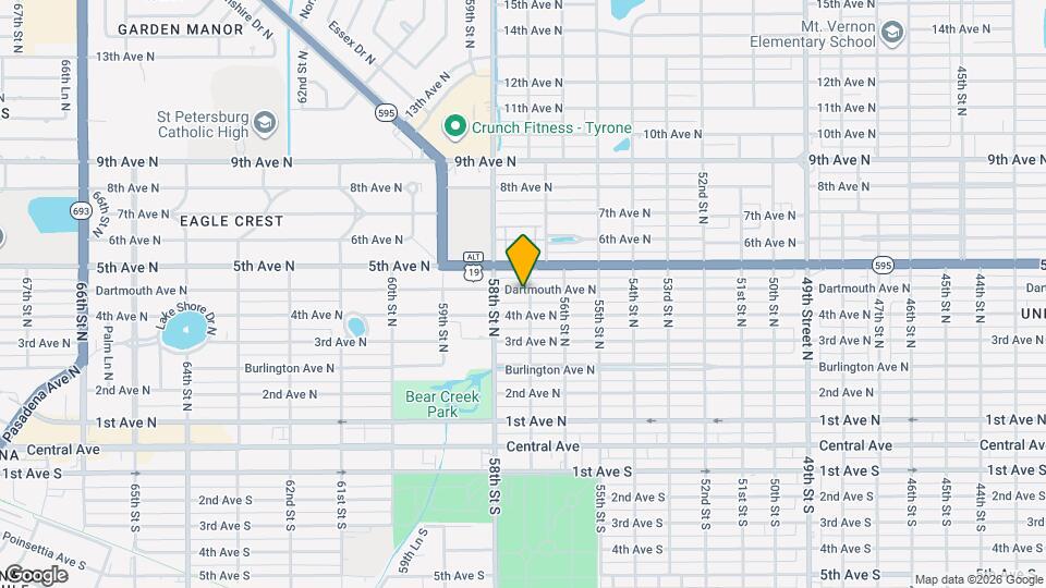 5712 Dartmouth Ave N Map and Location Details