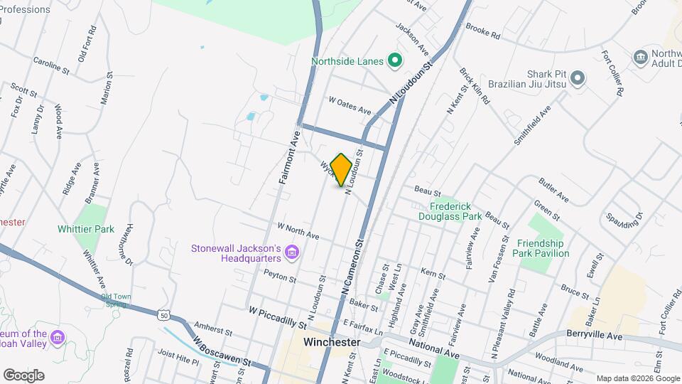 553 N Loudoun St Map and Location Details