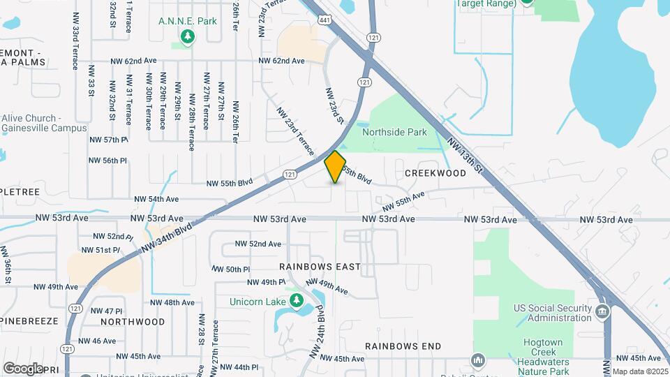 5501 NW 23rd Terrace Map and Location Details