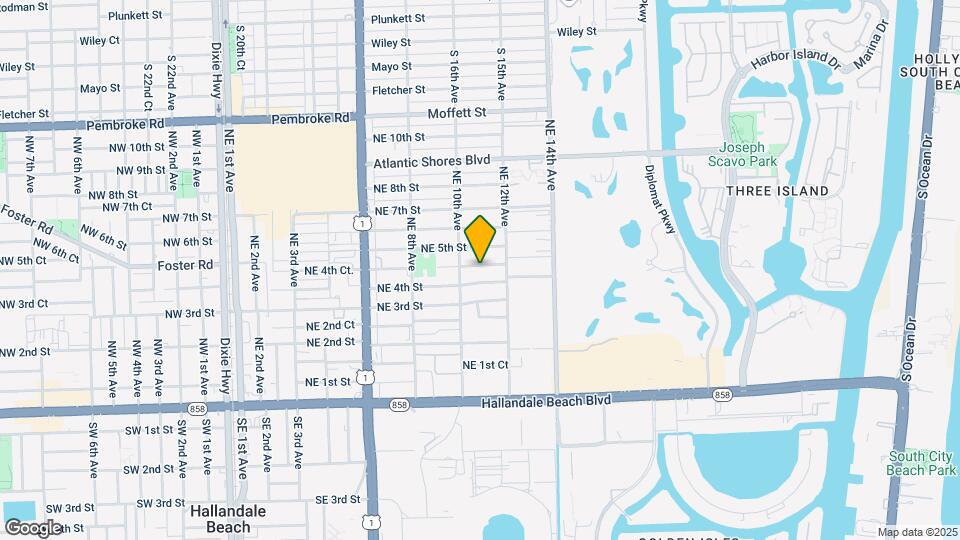 1024 NE 4th Ct. Map and Location Details