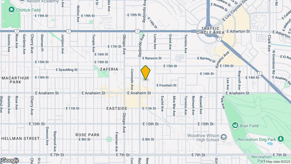 1365 Newport Ave Map and Location Details
