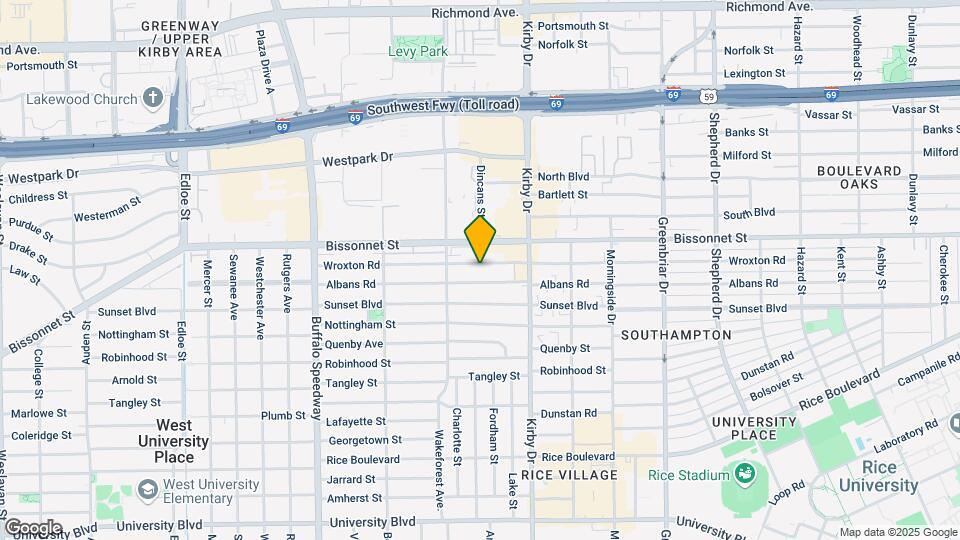 2709 Wroxton Rd Map and Location Details