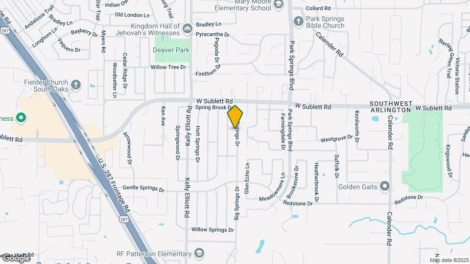 6106 Big Springs Dr Map and Location Details