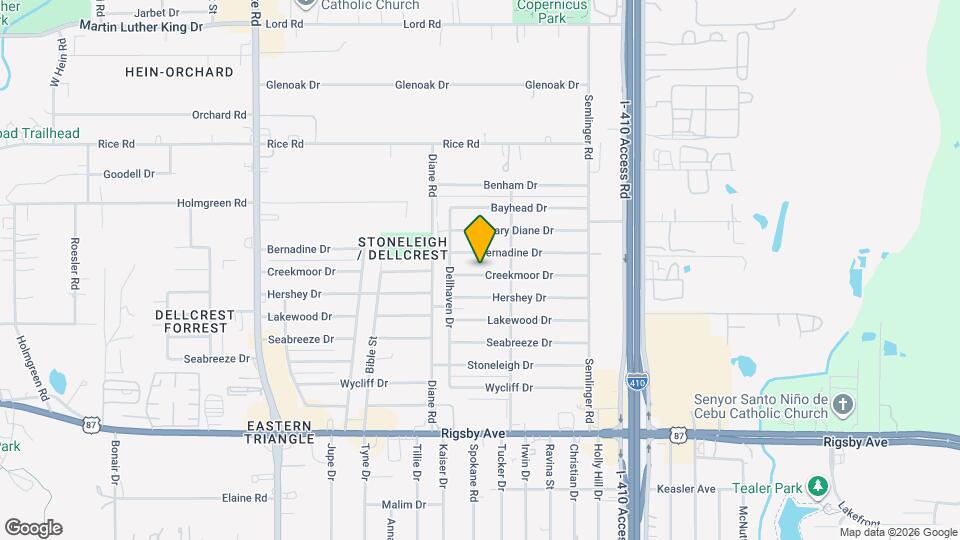 4923 Creekmoor Dr Map and Location Details