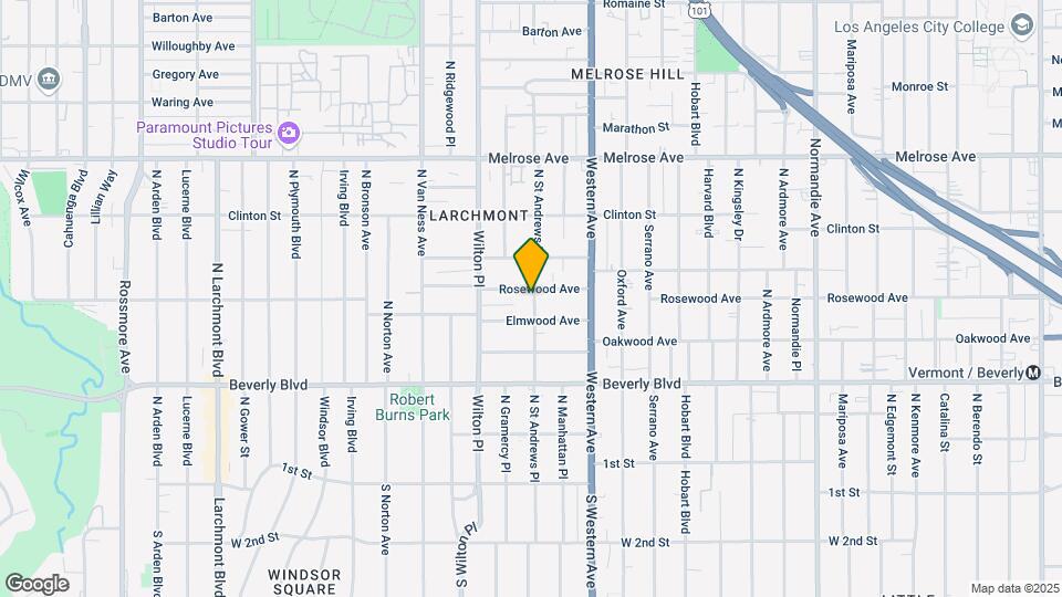 4902 Rosewood Ave Map and Location Details