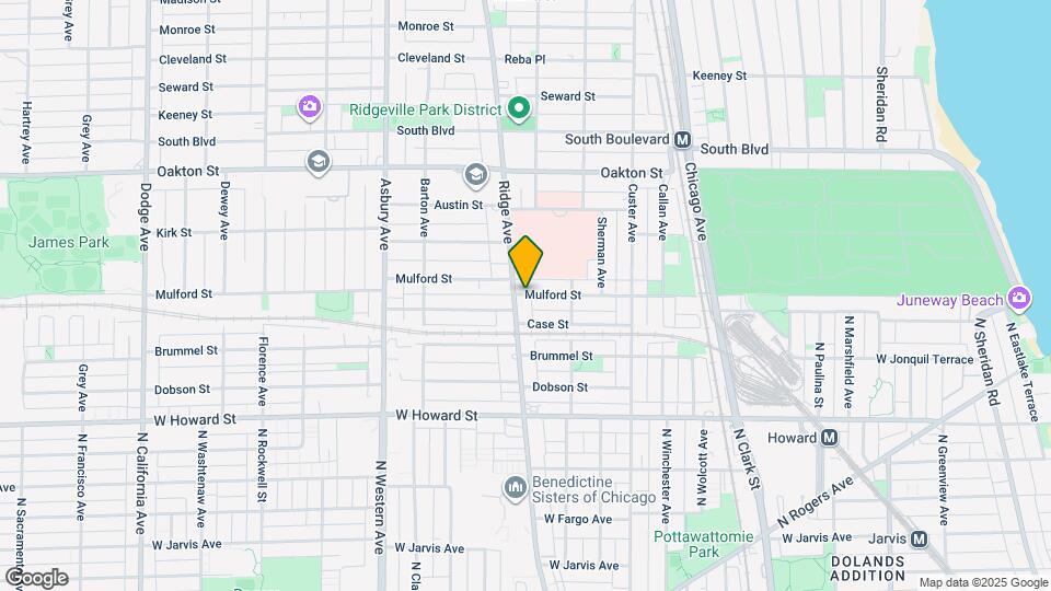 839 Mulford St Map and Location Details