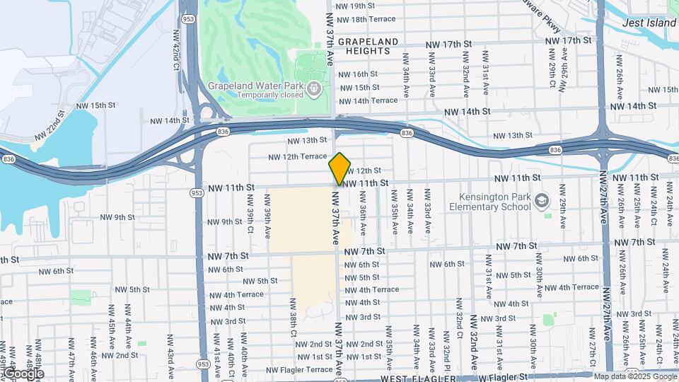 1021 NW 37th Ave Map and Location Details