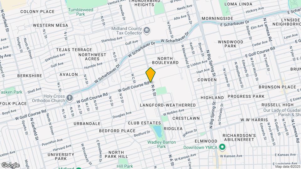 801 W Golf Course Rd Map and Location Details