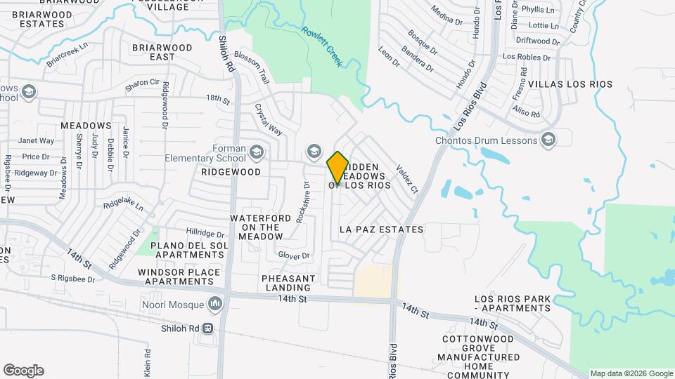 1612 Valencia Dr Map and Location Details