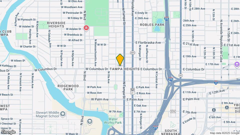105 W Columbus Dr Mapa y Detalles de la Ubicación