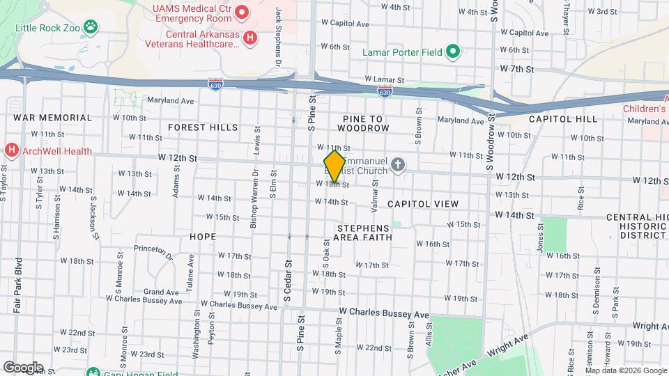 3715 W 13th St Map and Location Details