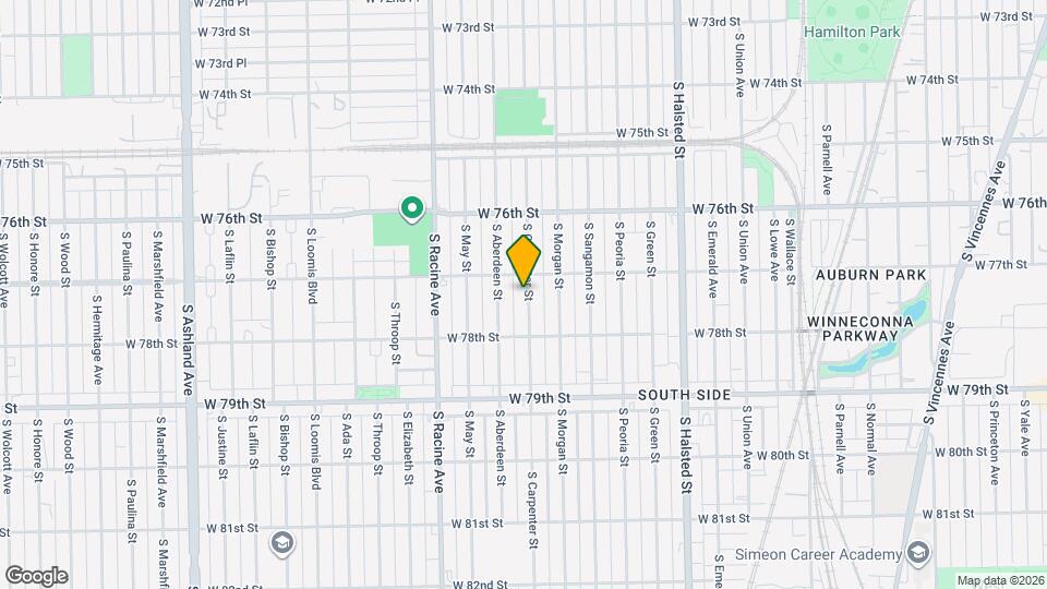 7712 S Carpenter St, Unit 2 Map and Location Details