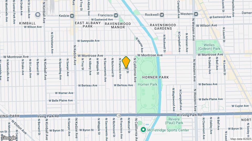 2835 W Cullom Ave Map and Location Details