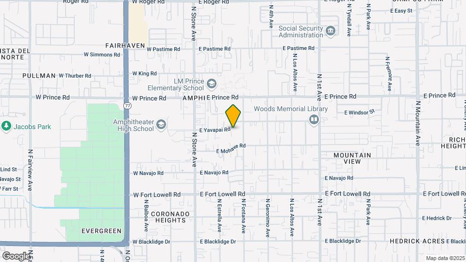 208 E Yavapai Rd Map and Location Details