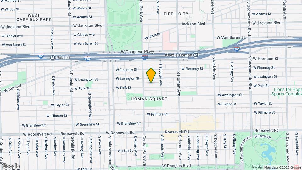 3534 W Polk St Map and Location Details