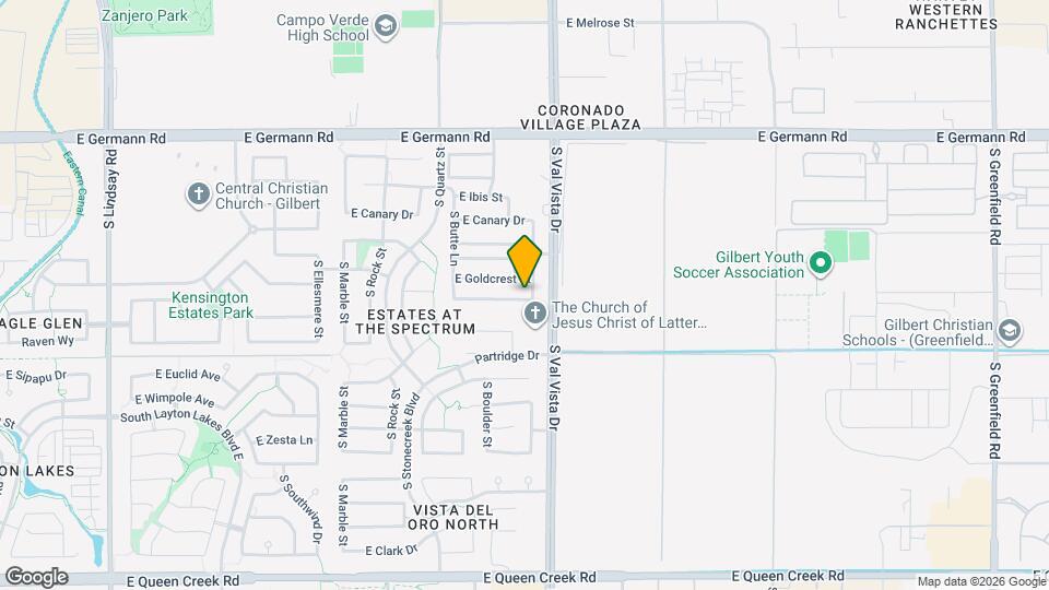 1544 E Hummingbird Way Map and Location Details