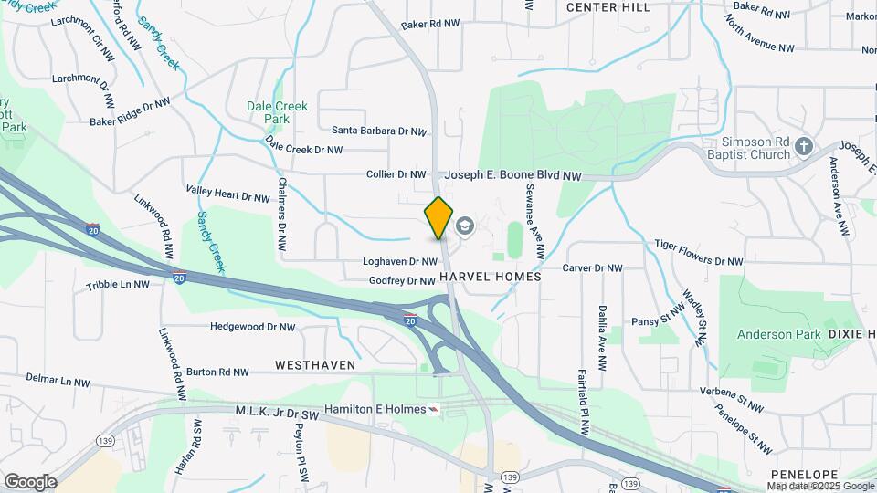 232 Hamilton E Holmes Dr NW Mapa y Detalles de la Ubicación