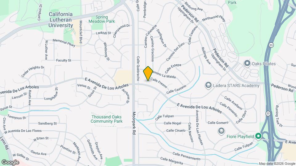 655 E Avenida De Los Arboles Map and Location Details