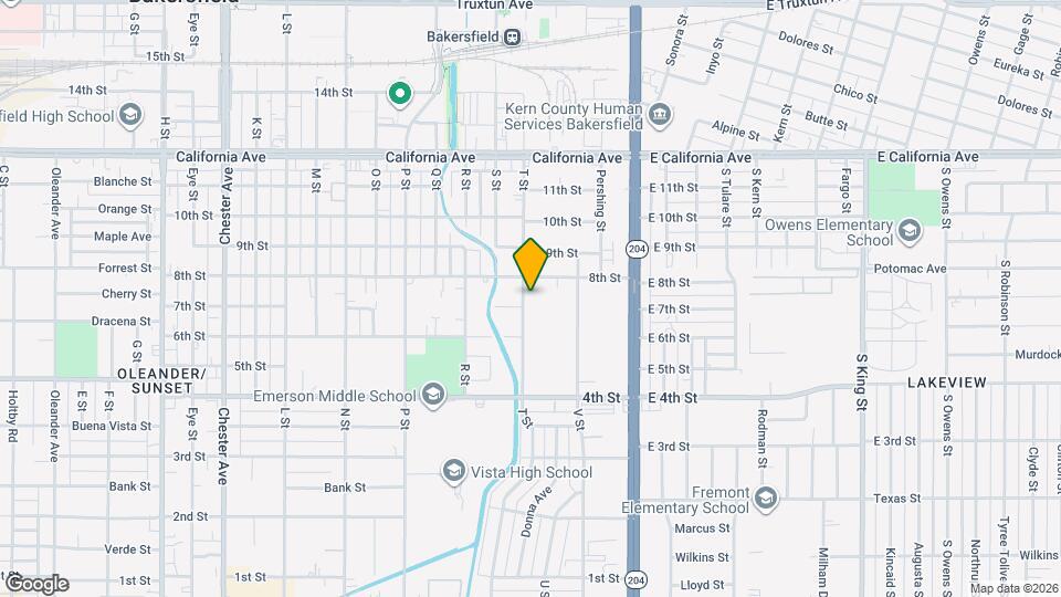 706 T St Mapa y Detalles de la Ubicación