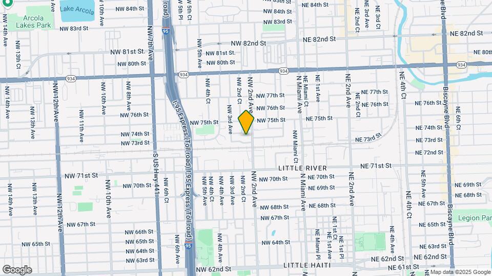 7320 NW 2nd Ave Map and Location Details