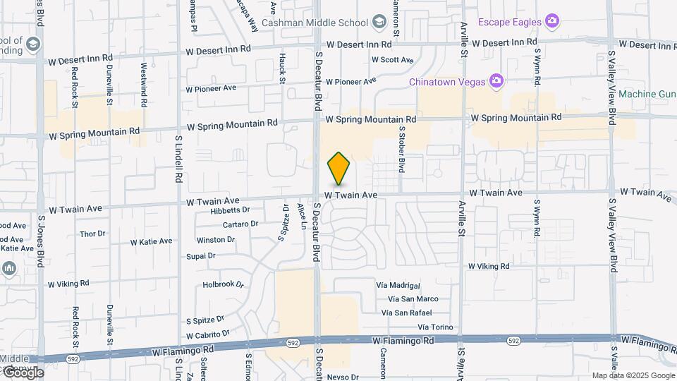 4880 W Twain Ave Mapa y Detalles de la Ubicación