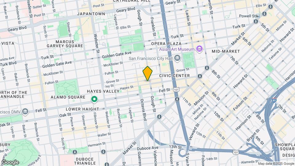 412 Hayes St Map and Location Details