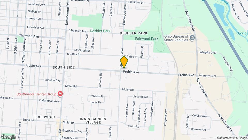 1550 Frebis Ave Mapa y Detalles de la Ubicación