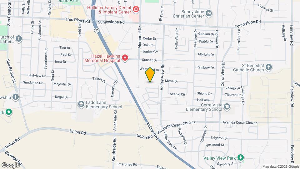 1103 Crescent Ln Map and Location Details