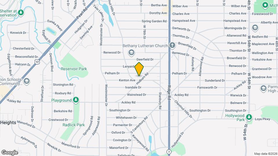 7906 Kenton Ave Mapa y Detalles de la Ubicación