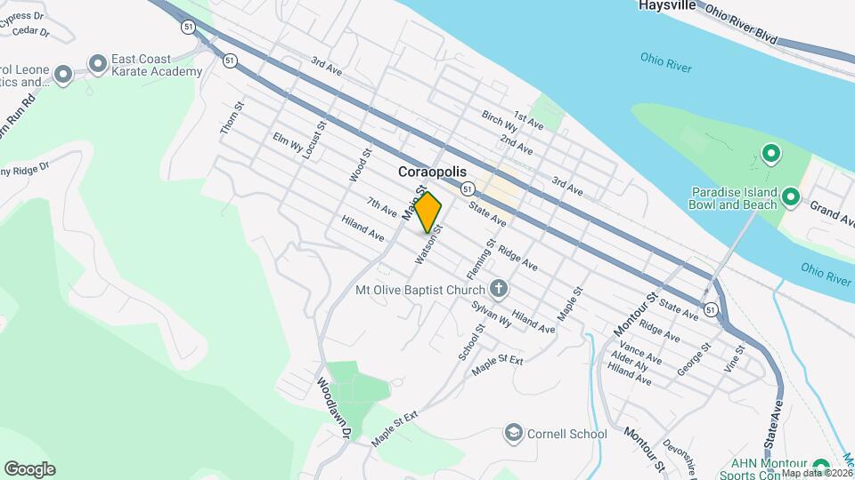 927 Vance Ave Map and Location Details