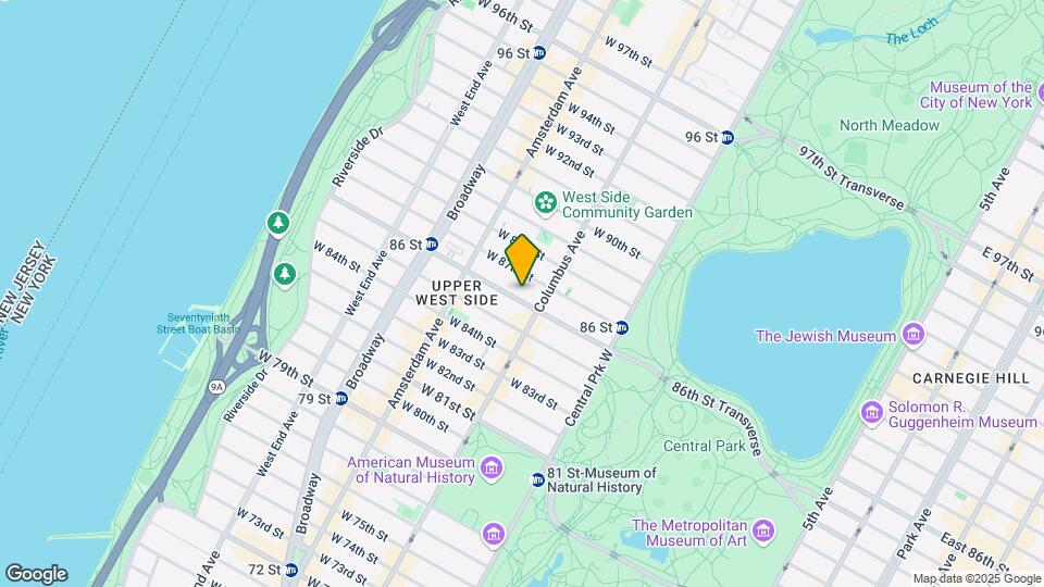 115 West 86 Street Mapa y Detalles de la Ubicación