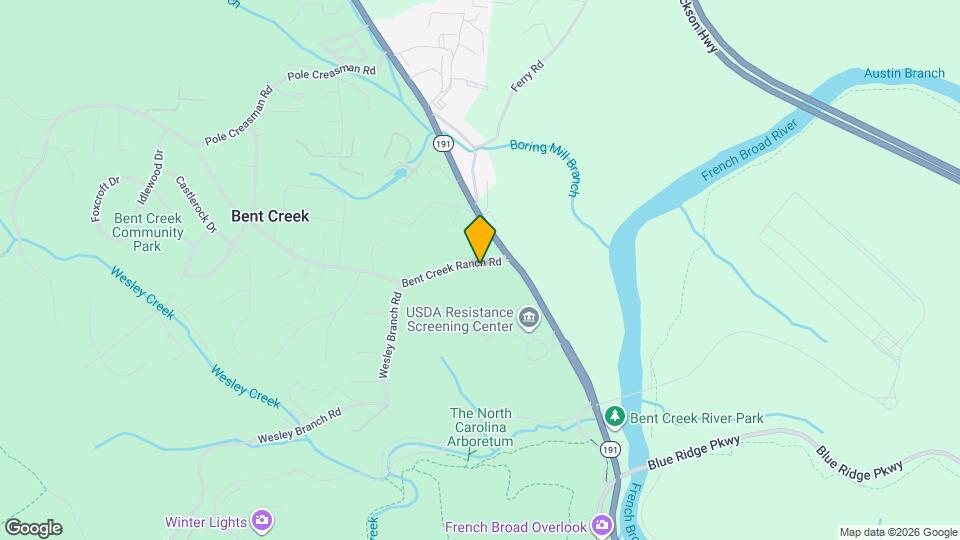 256 Bent Creek Ranch Rd Map and Location Details