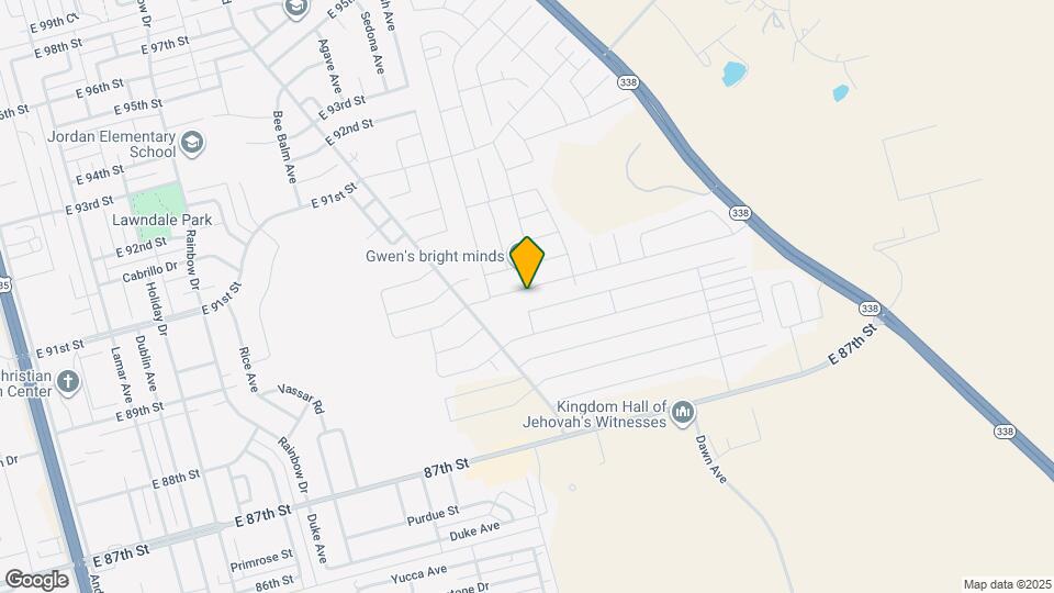 1122 E 89th St Map and Location Details