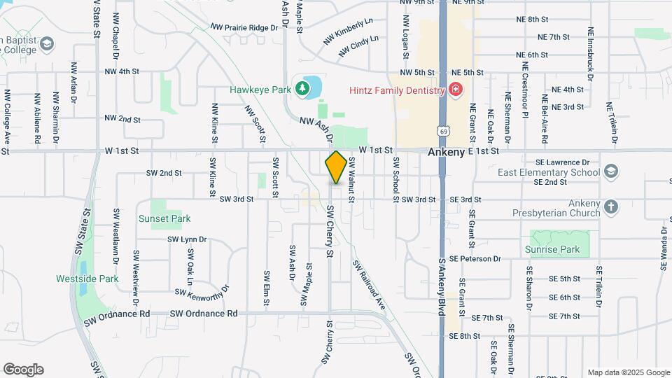 209 SW Cherry St Mapa y Detalles de la Ubicación