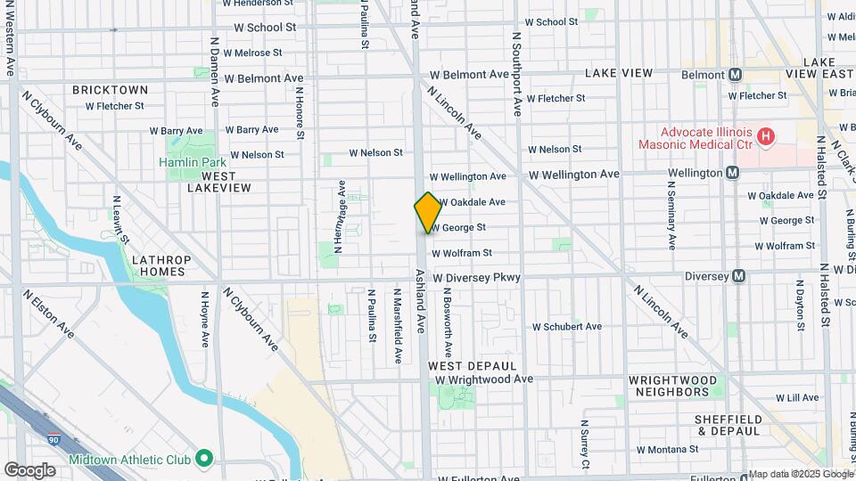 2845 N Ashland Ave Map and Location Details