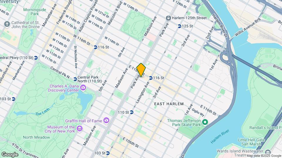 115 E 115th St Map and Location Details