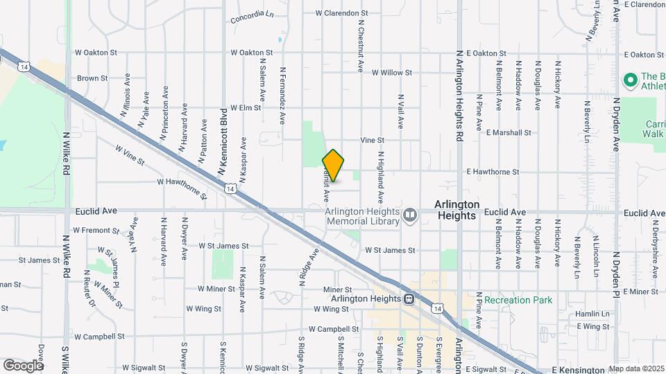 410 W Mueller St Map and Location Details