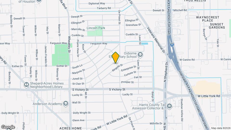 902 Ringold St Map and Location Details