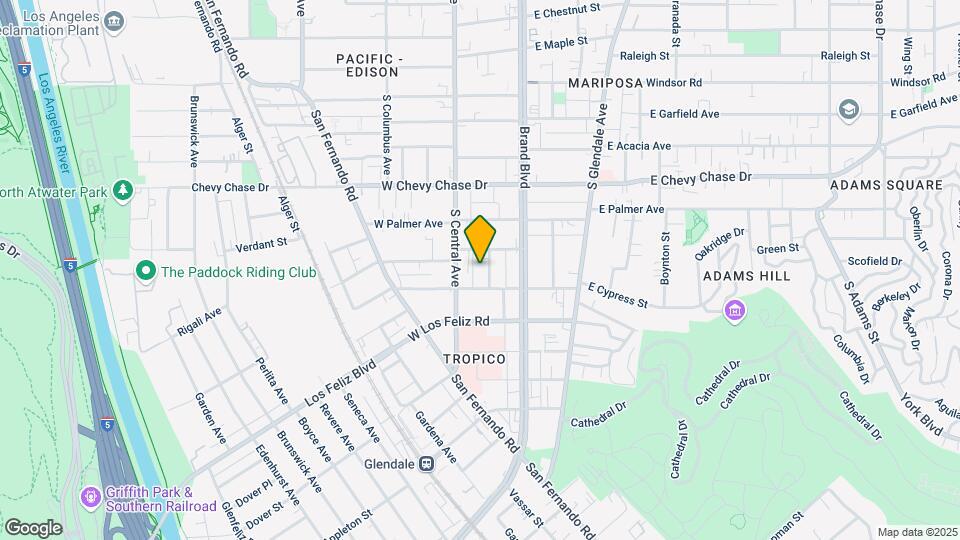 1249 S Orange St Map and Location Details