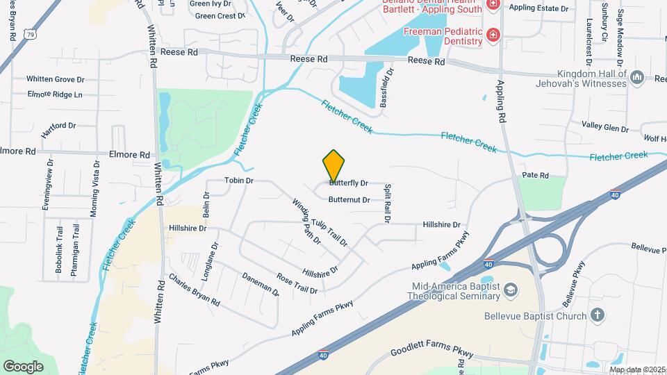 7133 Butterfly Dr Map and Location Details