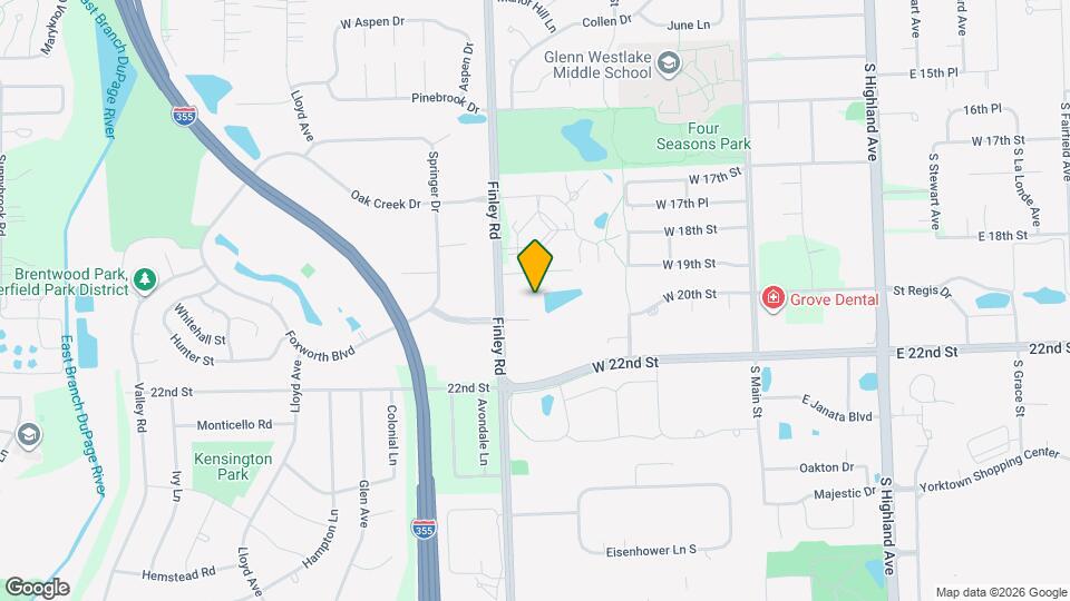 2005 S Finley Rd, Unit 106 Map and Location Details