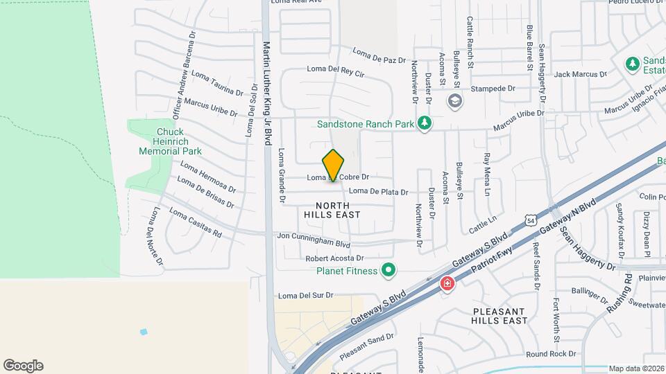 4645 Loma De Plata Dr Map and Location Details