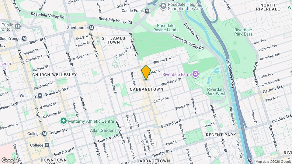 557 Parliament St Map and Location Details