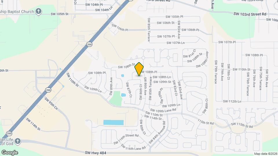 8669 SW 108th Ln Map and Location Details