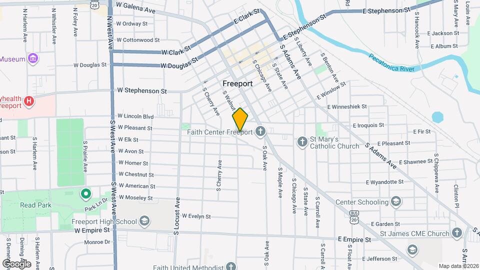 253 1/2 W Pleasant St Map and Location Details