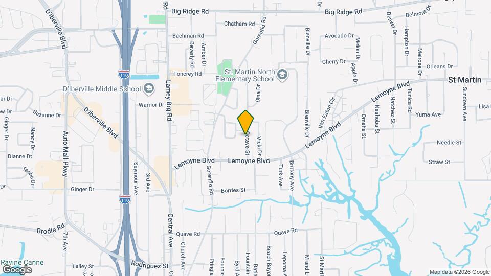 511 Octave St Map and Location Details