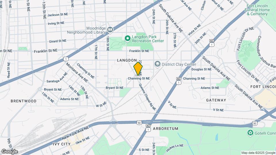 2100 Channing St NE Map and Location Details