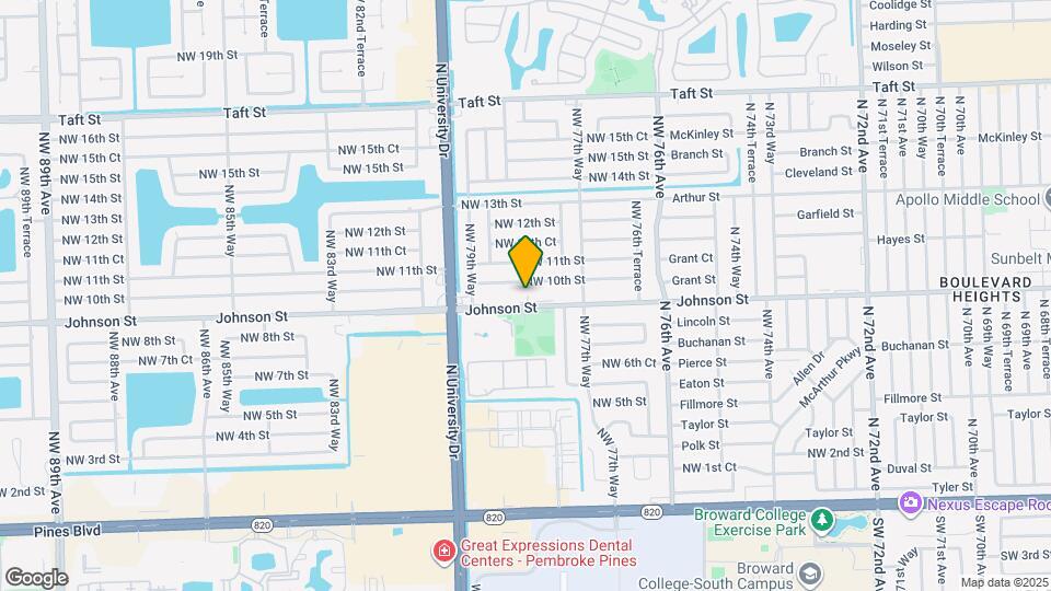 7861 Johnson St Map and Location Details