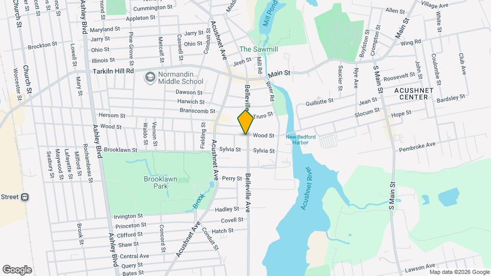 831 Belleville Ave Map and Location Details